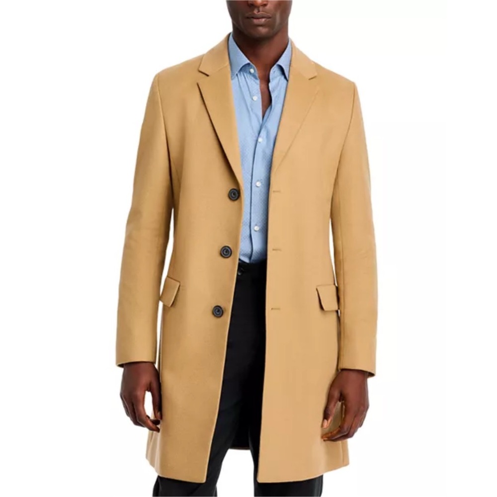 Hugo Boss Wool Cashmere Slim Top Coat